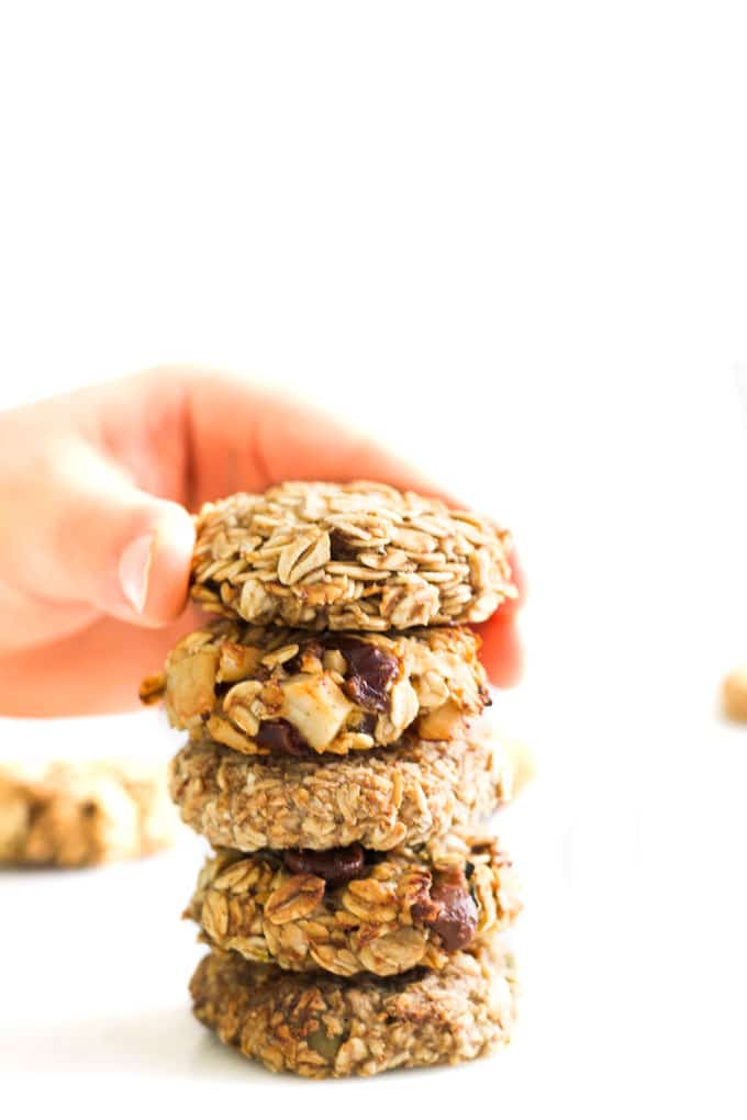 Child Grabbing Cookie from a Stack