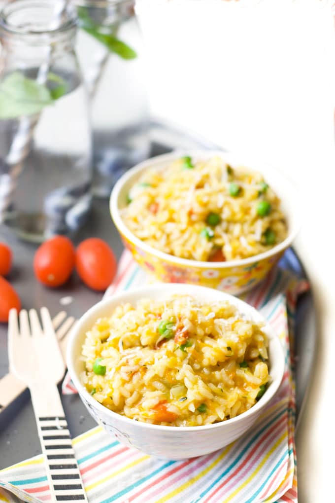 Vegetable Risotto with Sun-dried Tomato 