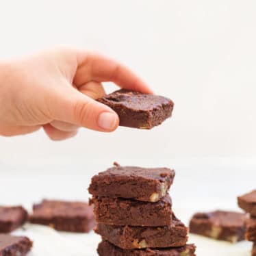 Sweet Potato Brownies Stacked Up