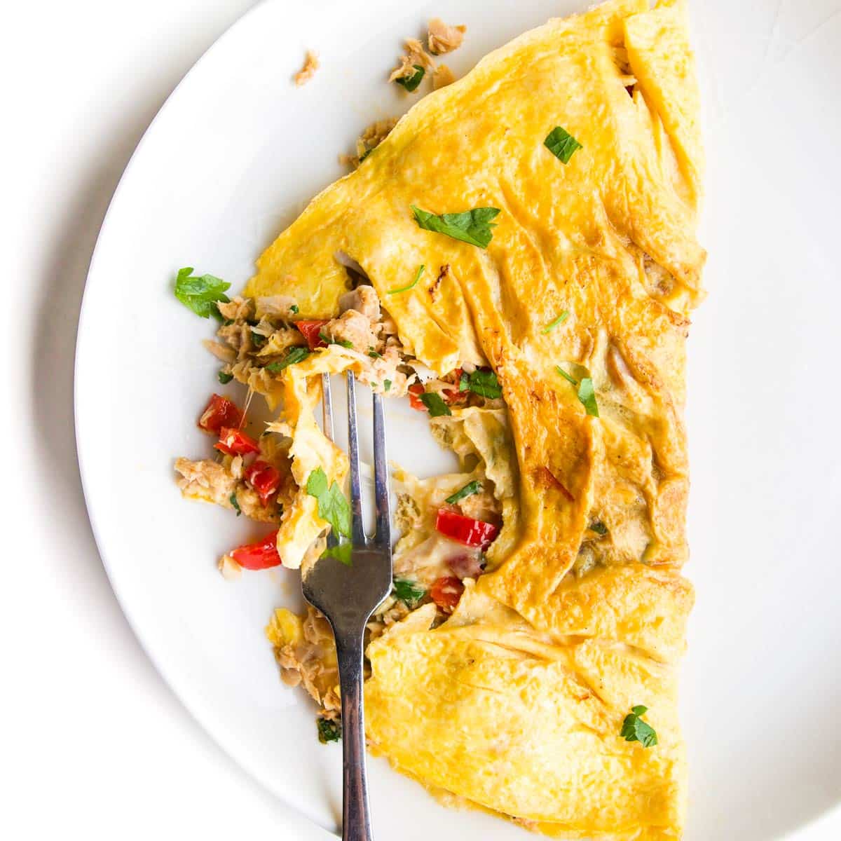 Fluffy Omelet Recipe - No Spoon Necessary