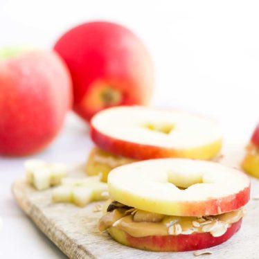 Apple and Peanut Butter Sandwiches