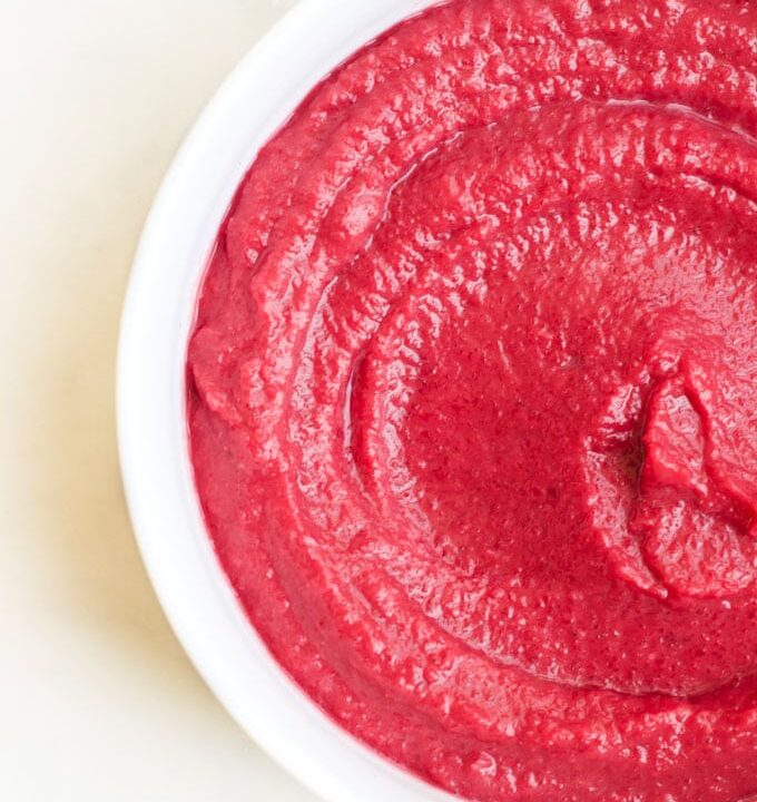 Beetroot Dip in Bowl