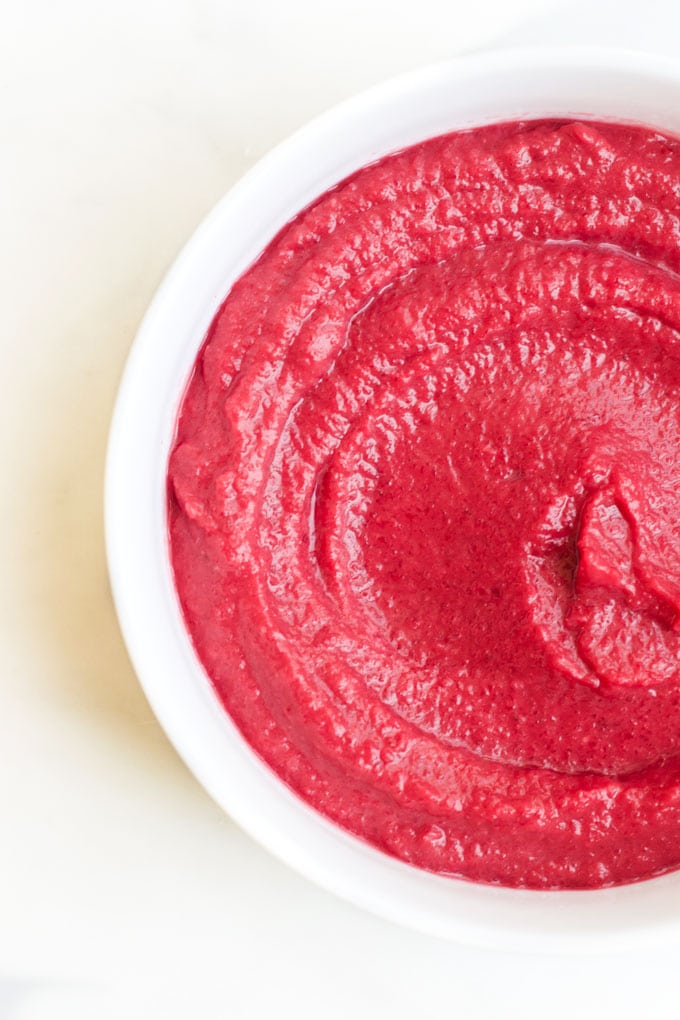 Beetroot Dip in Bowl