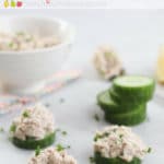 A healthy, lighter version of Tuna Salad. A great, high protein, spread to serve with veggies, crackers or toast. Brilliant for alunch or as an after school snack.