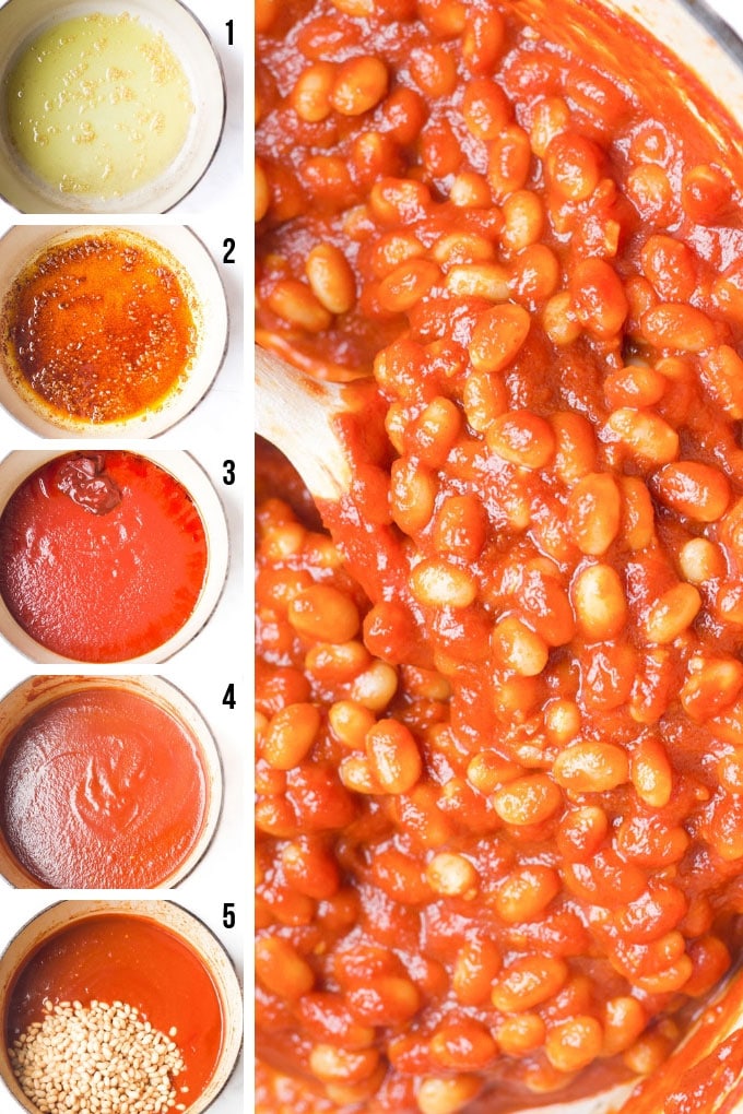 Process Steps for How to Make Homemade Baked Beans