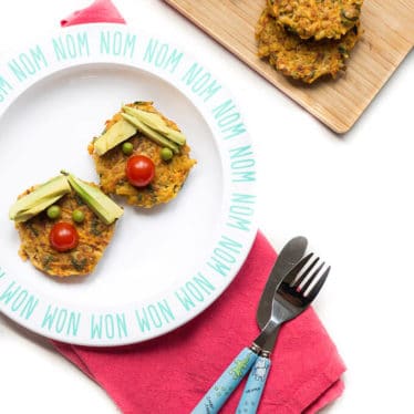 Sweet potato and chickpea cakes, delicious hot and cold. Pot into a lunch box or enjoy as part of a healthy meal. Great for kids and for baby-led weaning