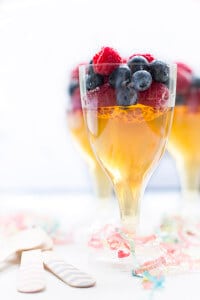Hogmanay Fruit Juice Jelly. A fun treat for kids celebrating the new year.