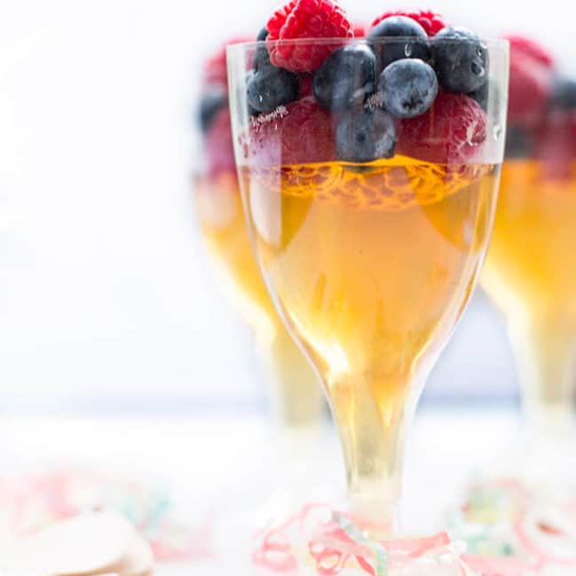 Hogmanay Fruit Juice Jelly. A fun treat for kids celebrating the new year.