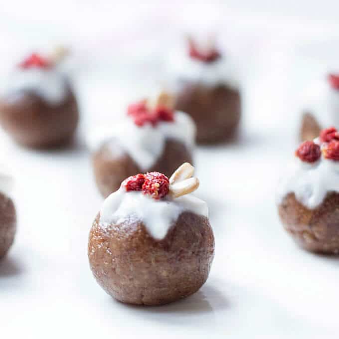 Date and Nut Mini Christmas Puddings - No refined sugar