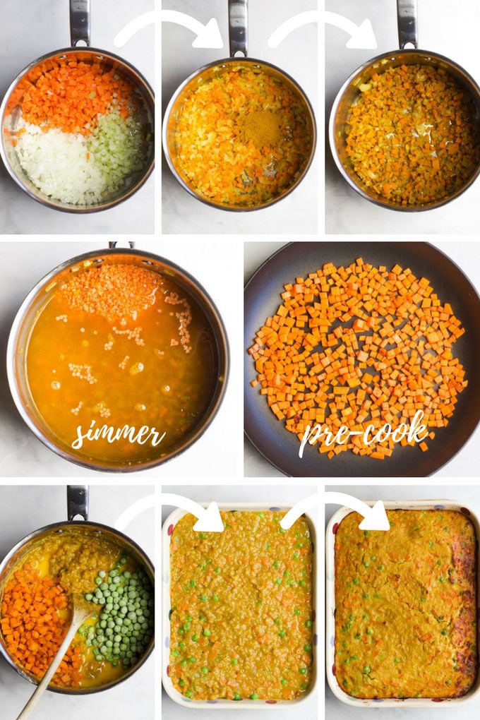 Curried Lentil Bake for Baby Led 