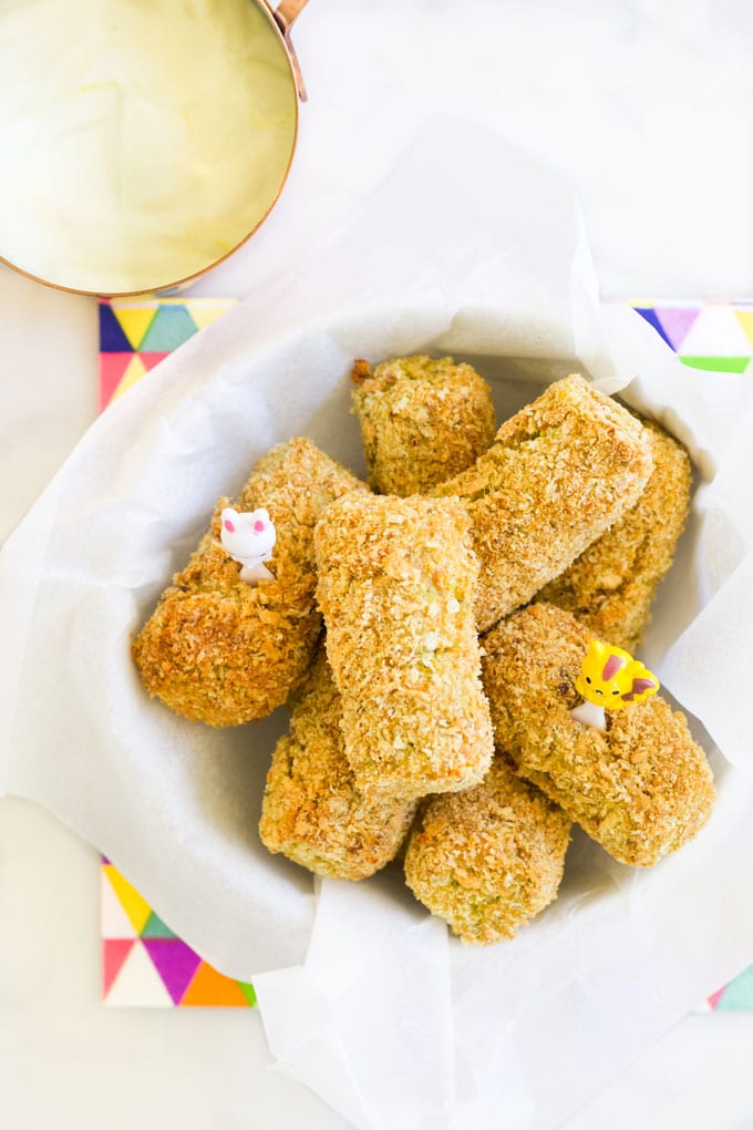 Top Down View of Veggie Nuggets