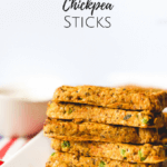 Veggie chickpea sticks. Chickpeas, chia seeds, cheese and veggies. A great finger food for toddlers or blw.