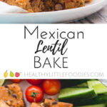 Mexican lentil bake. Packed with veggies. High protein, finger food. Great for BLW (baby led weaning) and great for the lunch box.