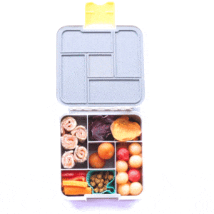 Healthy lunch box ideas week 5. Packed full of veggies and fruit. No refined sugar, kid friendly. 