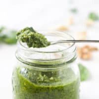 kale pesto for kids. Great as a dip, spread or as a pasta sauce.