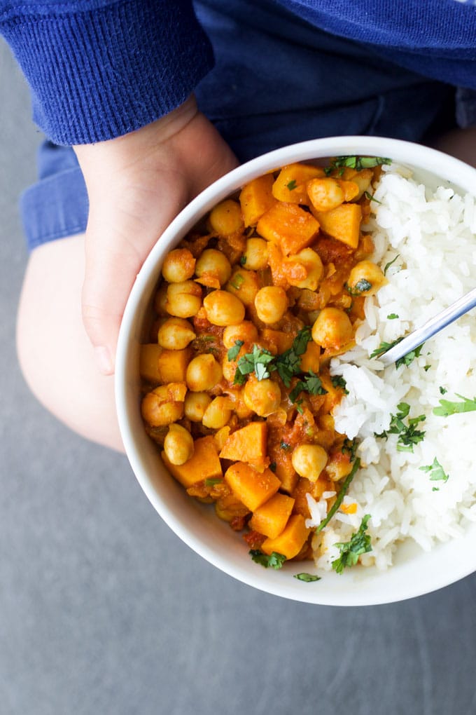 Sweet Potato Chickpea Curry - Healthy Little Foodies