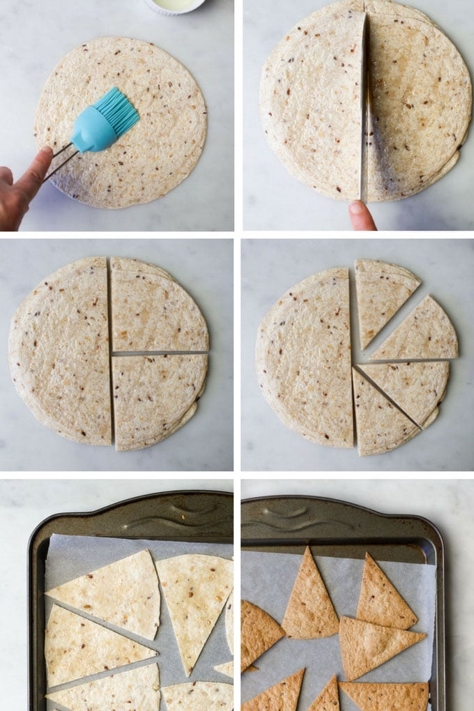 Process Steps - How to Make Baked Tortilla Chips