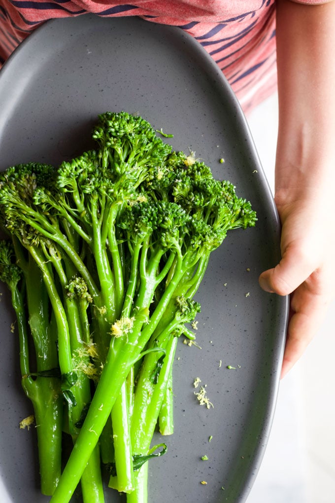 Sautéed Broccolini with Garlic and Lemon - Healthy Little Foodies