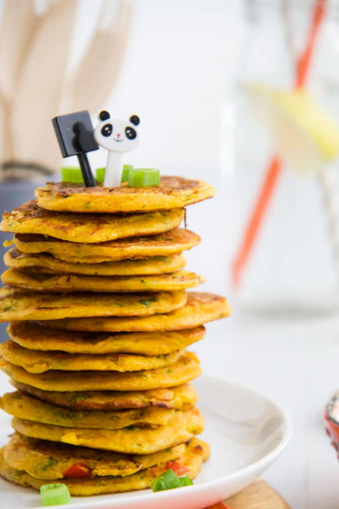 Stack of Chickpea Pancakes