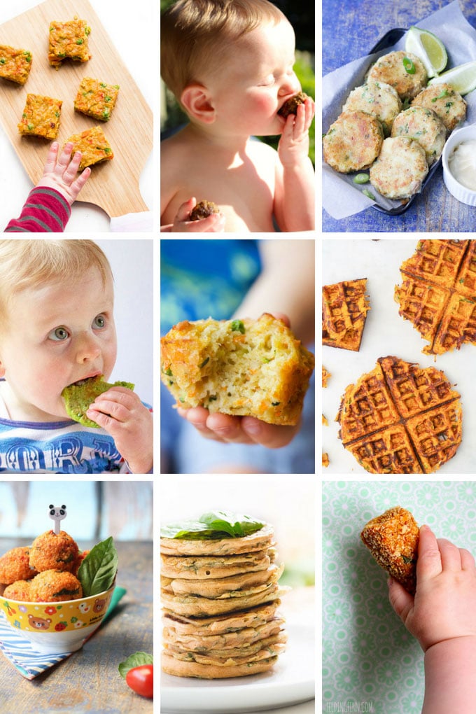 Collage of Savoury Finger Food Recipes for Babies