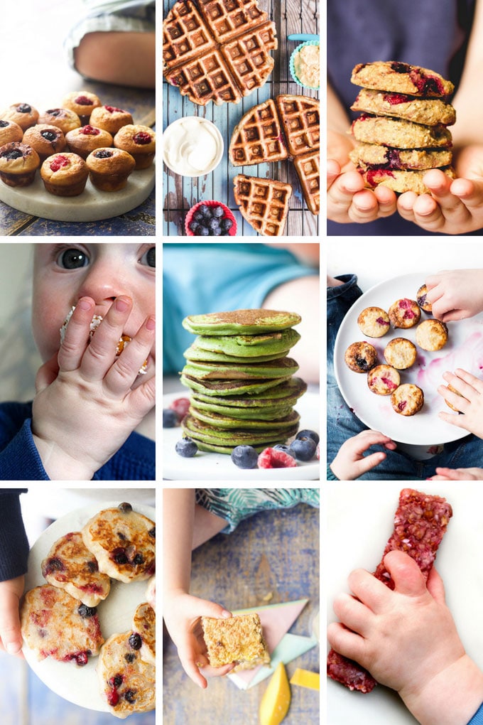 Collage of Fruit Sweetened Finger Food For Babies