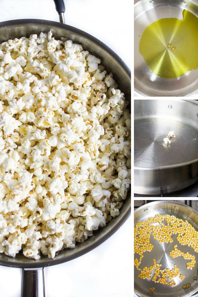 Stovetop Popcorn with step-by-step photos