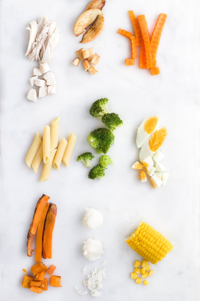 A Selection of Cooked Finger Food For Babies