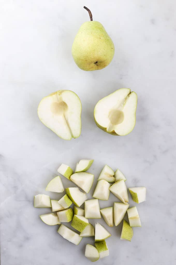 How to Cut a Pear Steps