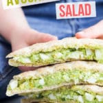This avocado and egg salad is so creamy and packed full of flavour and goodness. Avocado replaces mayo in this delicious spread made with only real ingredients. Great for babies, kids and adults.