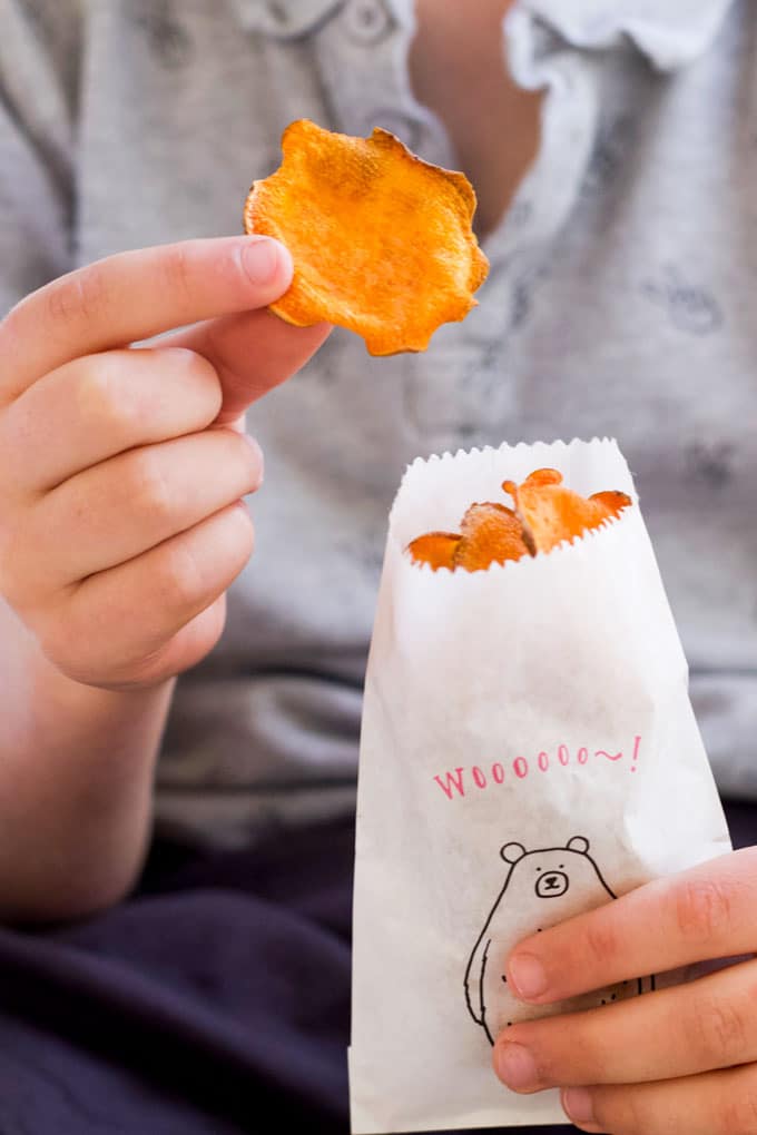 Homemade sweet discount potato chips