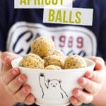 These apricot balls are made with 5 natural ingredients. Apricots, nuts, chia seeds and lemon. They make a delicious after school snack and store well in the freezer #apricotballs #apricot #snack #kidssnack #afterschoolsnack #freezable