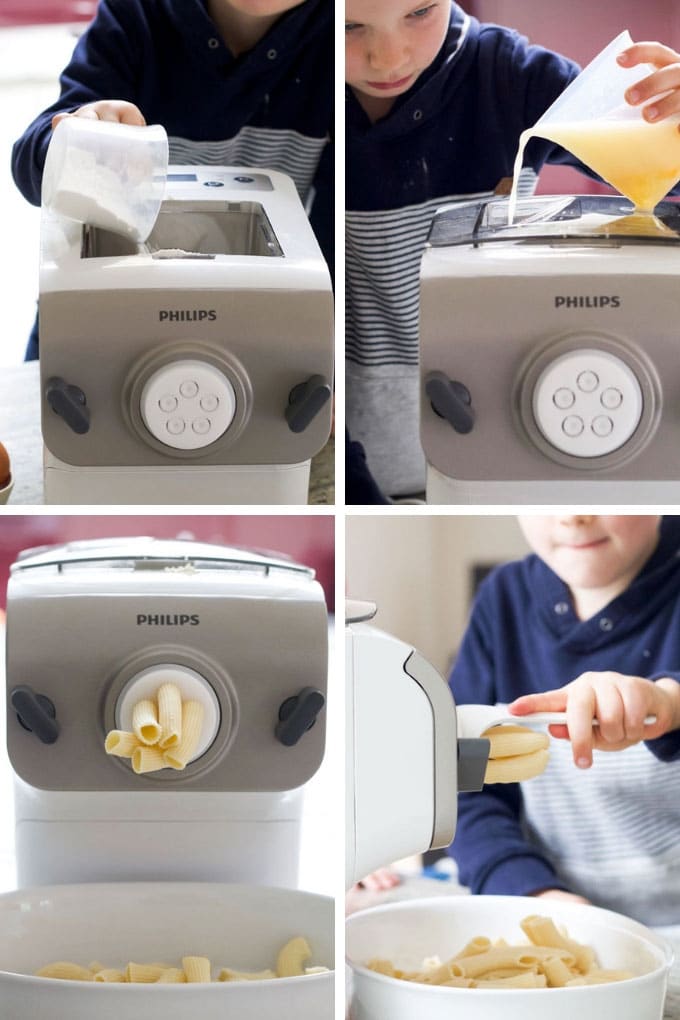 Process Steps for Making Pasta in the Philips Pasta Maker