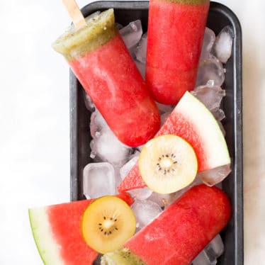 Watermelon Popsicles Served in Tray