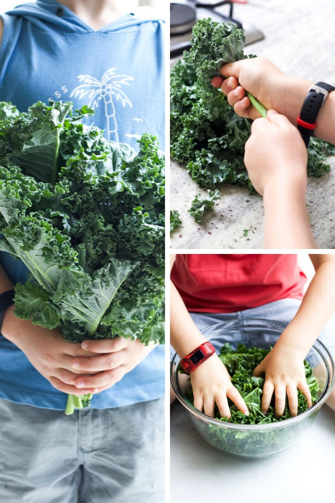 Process Steps for Making Baked Kale Chips