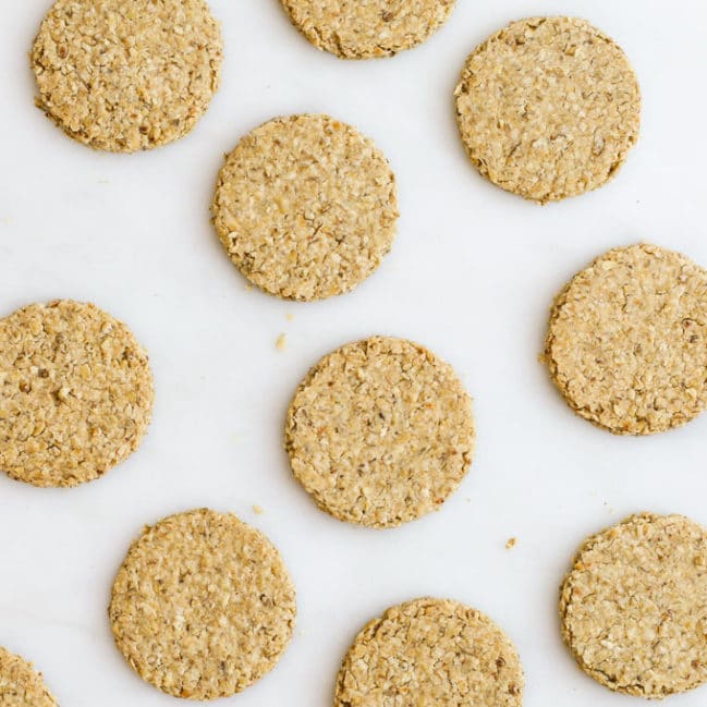 Flat lay Photo of Scottish Oatcakes.