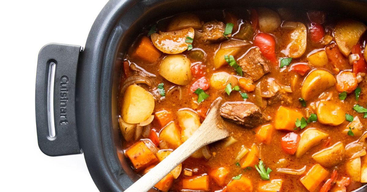 Slow Cooker Beef Stew (Easy Family Friendly Recipe)