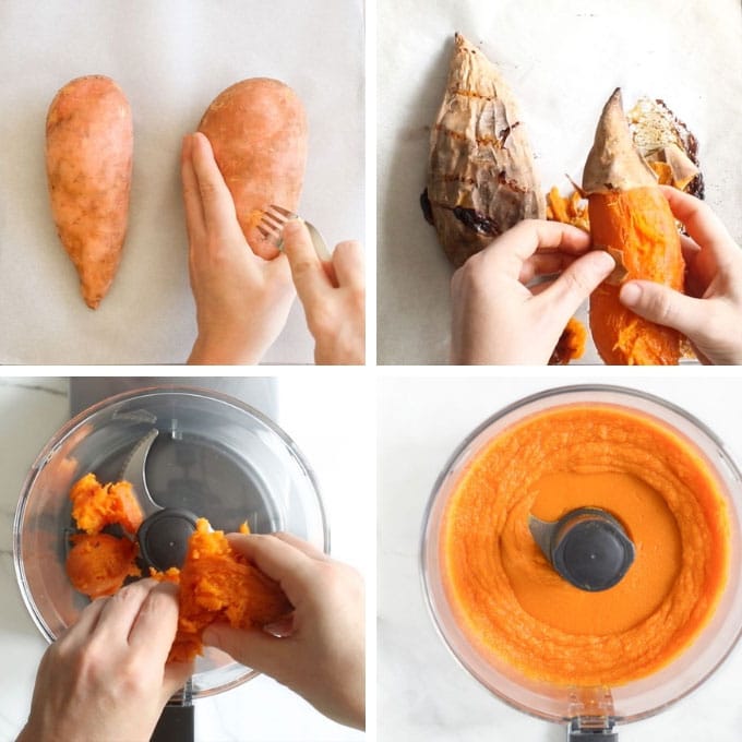 Sweet Potato Puree Process Steps