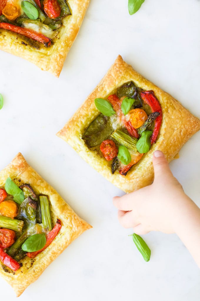 Child Grabbing Puff Pastry Tarts