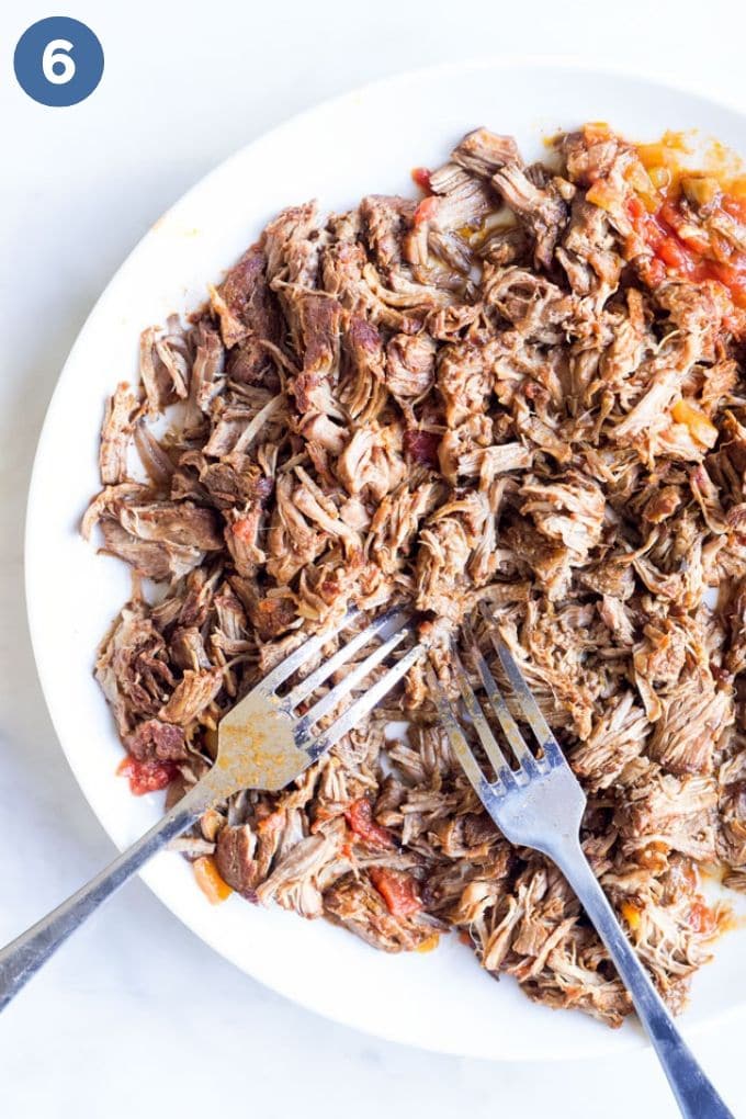 Plate of Shredded Beef