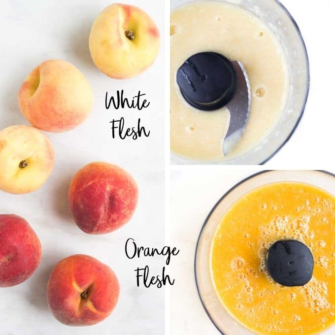 White Flesh vs Orange Flesh Peach Puree