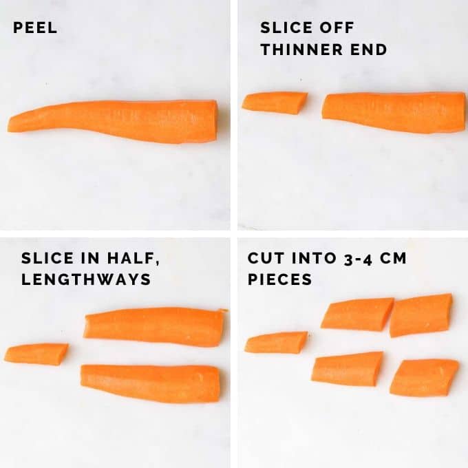 How to Cut Carrots for Baking