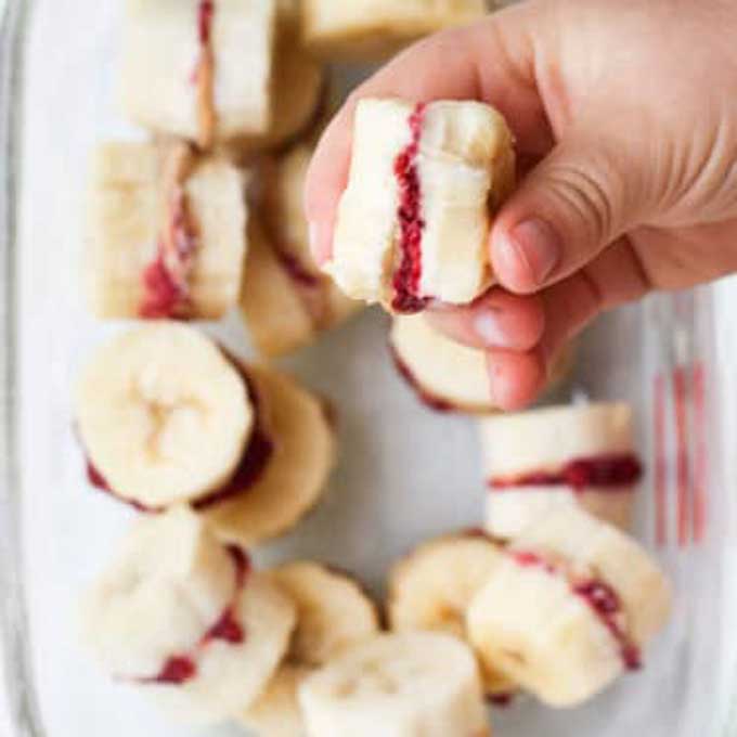 Child Holding Frozen Banana Bite