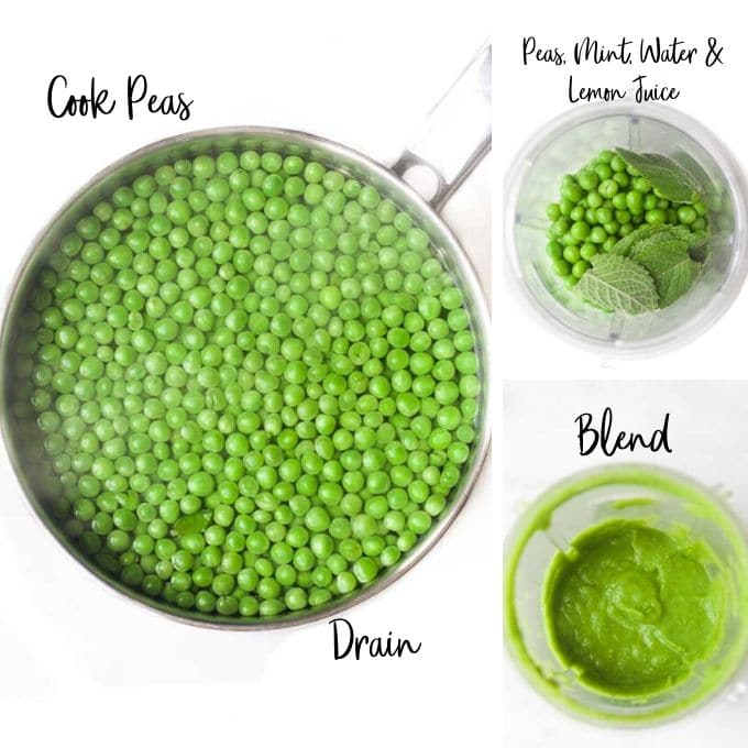 Pea Puree Process Steps