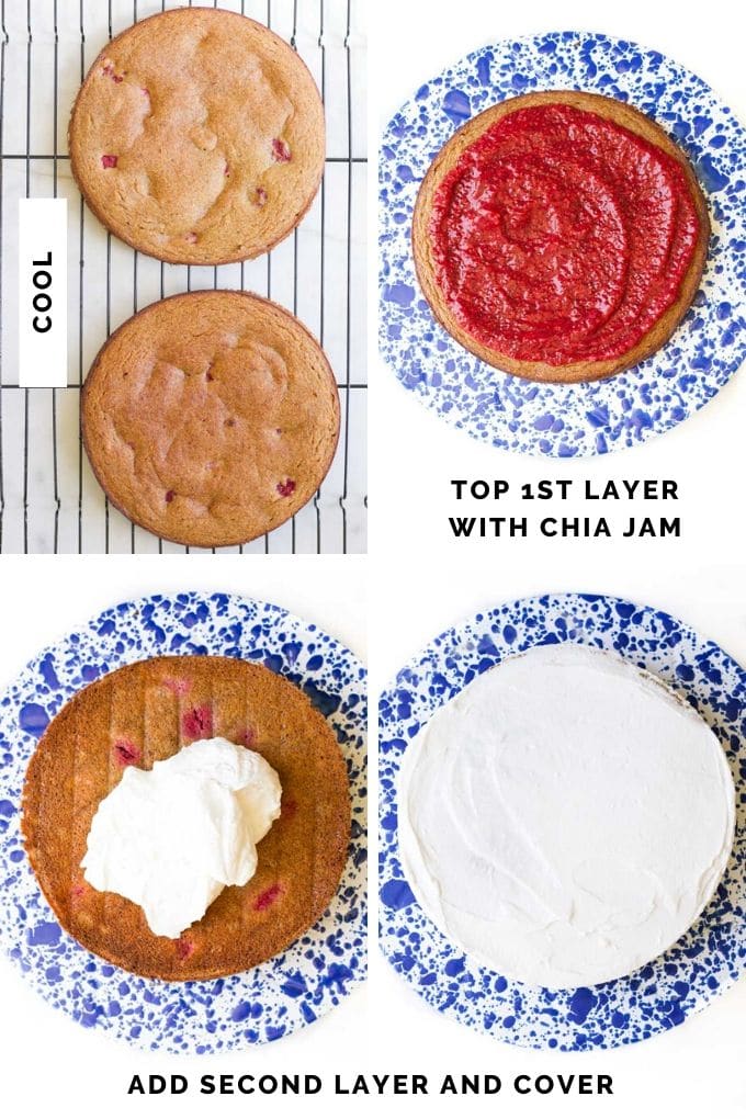 How to Assemble First Birthday Cake - 4 Process Shots