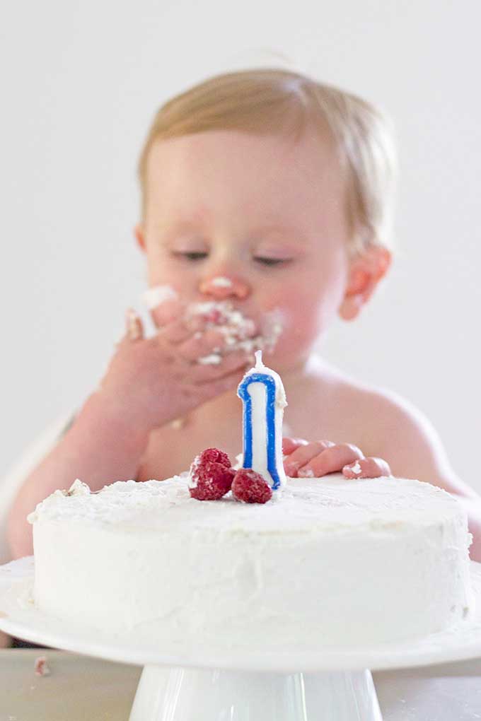 Healthy First Birthday Cake A Smash Cake Sweetened Only With Fruit