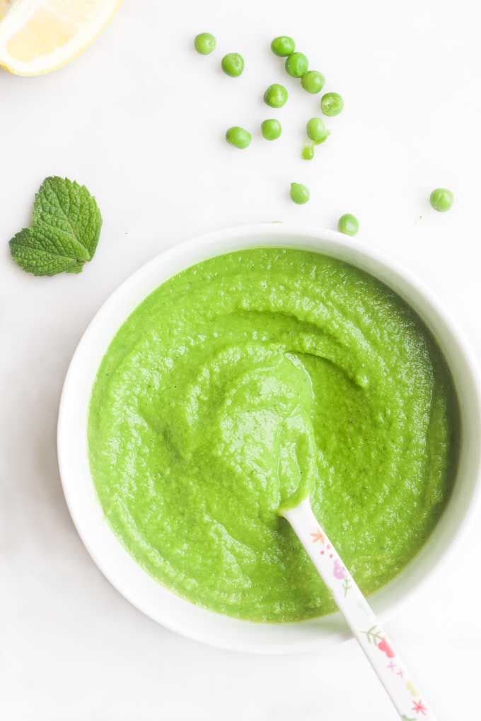 Pea Puree - Healthy Little Foodies