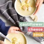 Cauliflower Cheese Soup Pinterest Pin 3