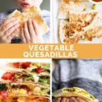 Vegetable Quesadillas Pinterest Pin 3