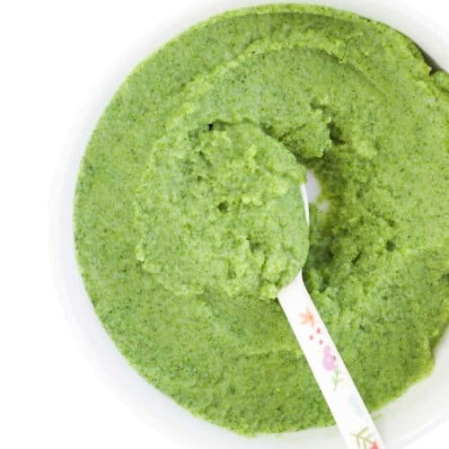 Broccoli Puree in Bowl