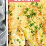 Cheesy Quinoa Bake Short Pinterest Pin